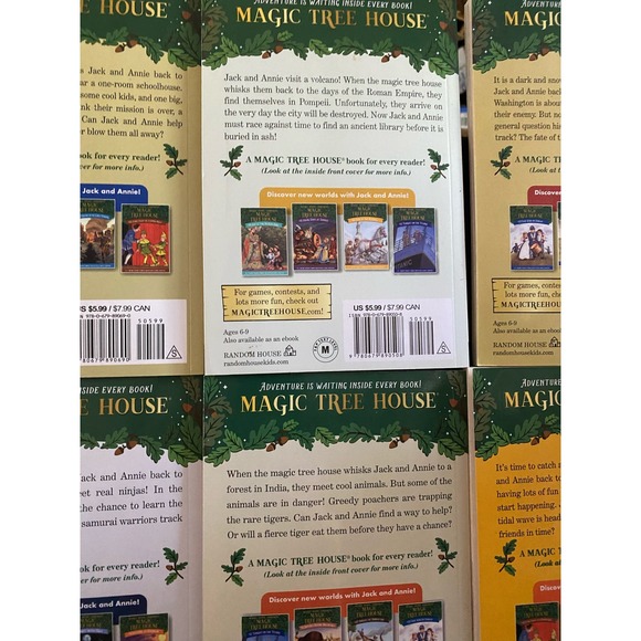Magic Tree House Mary Pope Osborne  Seven Books 5 13 14 19 22 23 28 Titles Below - Picture 5 of 7